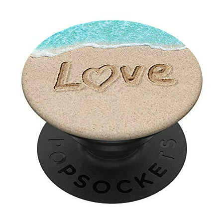 Beach Sand Love - Cell Phone Mount & Hand Holder Knob 6858 PopSockets PopGrip: Swappable Grip for Phones & Tablets