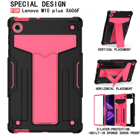 Usupdd Heavy Duty Hard Case Stand Cover for Lenovo Tab M10 FHD Plus 2nd Gen TB-X606F/X Usupdd220809-4807