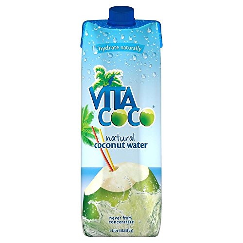 Vita Coco Coconut Water, Pure - Naturally Hydrating Electrolyte Drink - Smart Alternative To Coffee, Soda, And Sports Drinks - Gluten Free - 33.8 Ounce (Pack Of 6)