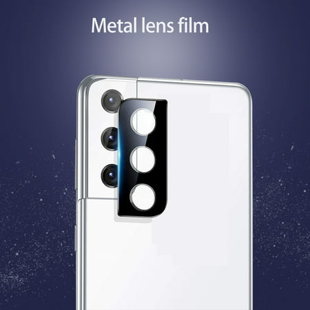 Usupdd New Fashion for Samsung Galaxy S21 Aluminum Alloy Tempered Glass Screen Rear Camera Lens Usupdd WBB220912-1744