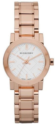 Burberry Women S White Face Analog Quartz 26mm Watch BU9204