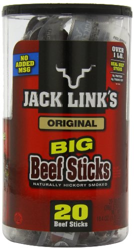 Jack Link's Beef Sticks, Original, 20 Count, 0.92 Ounce