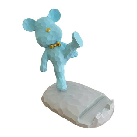 Cell Phone Stand iPad Holder Resin Phone Holder Desktop Mobile Phone Rack Cartoon Shape Phone Bracket for Home Office Car