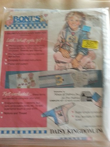 Boni's Bunnies & Bears 5104 Children's Three Bears Oversized Shirt Kit