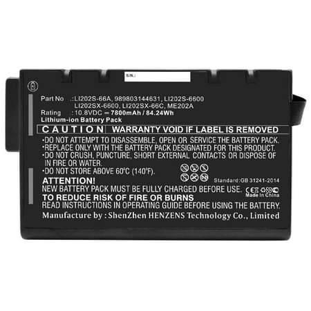 Synergy Digital Medical Battery  Compatible with TSI DustTrak II 8532 Medical  (Li-ion  10.8V  7800mAh) Ultra High Capacity  Replacement for Kanomax K