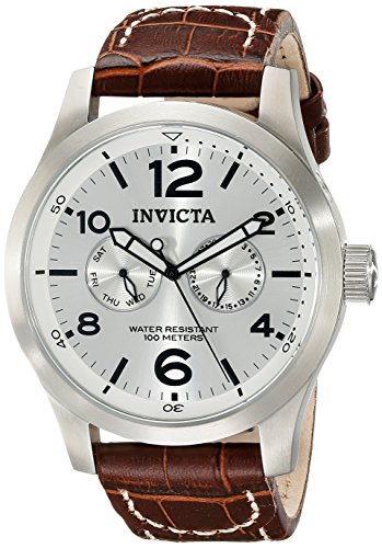Invicta I Force Multi-Function Silver Dial Brown Leather Men S Watch 0765 thumbnail