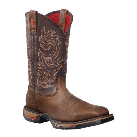 Rocky 8654 Men's Long Range Square Toe Western Boot Coffee 9.5 M US