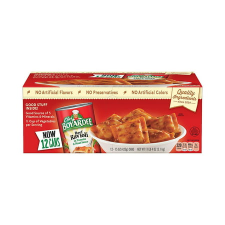 Chef Boyardee Beef Ravioli (15 Oz.  12 Pk.)
