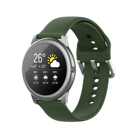 MIANHT Soft Silicone Strap and Tempered Film for Xiaomi Solar LS05 Wristband - 2022 Soft Silicone Strap T-#4742
