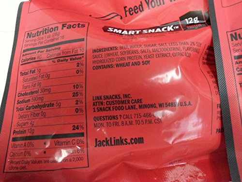 Jack Links Meat Snacks - the Pounder - Original & Teriyaki Beef Jerky Bundle (2 Bags - 1 - 16 Ounce Bag of Each Flavor)