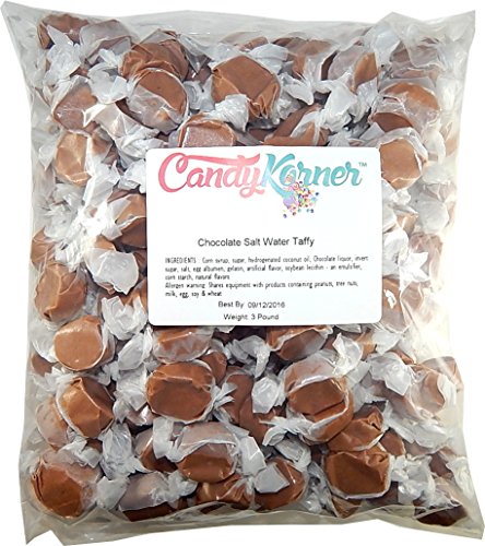 Salt Water Taffy Chocolate Flavored 3 Pound (48 Oz)