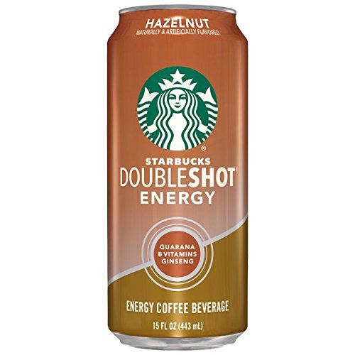 Starbucks Doubleshot Energy Drink, Hazelnut, 15 Ounce Cans, 12 Count