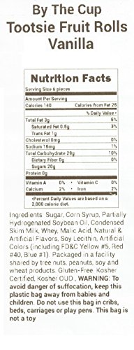 Tootsie Fruit Rolls Vanilla 1 Lb thumbnail