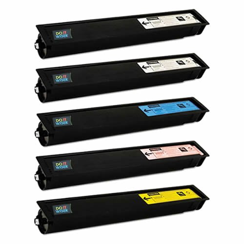 Do It Wiser ® Compatible Toner Cartridges Pack Black Cyan Magenta Yellow Plus Black for Toshiba E-Studio 4540 4540C 2040 2040C 2540 2540C 3040 3040C 