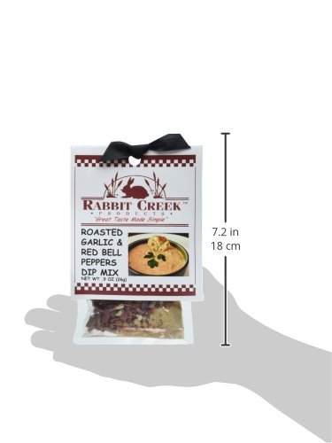 Rabbit Creek Products Roasted Garlic and Red Bell Pepper Vegetable Dip Mix, 0.9 Ounce (Pack of 12)