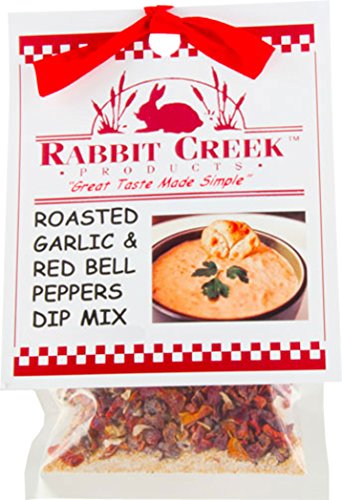 Rabbit Creek Products Roasted Garlic and Red Bell Pepper Vegetable Dip Mix, 0.9 Ounce (Pack of 12) thumbnail