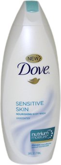 Dove Sensitive Skin Nourishing Body Wash Unscented -- 24 Fl Oz