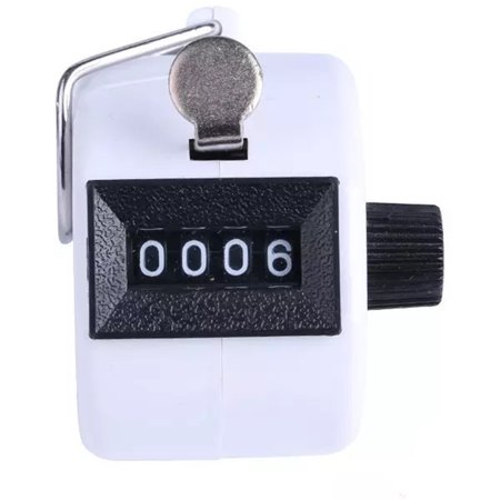 MIANHT Color Digital Hand Held Tally Clicker Counter 4 Digit Number Clicker Golf Chrome - 2022 Color Digital Hand S-#7950