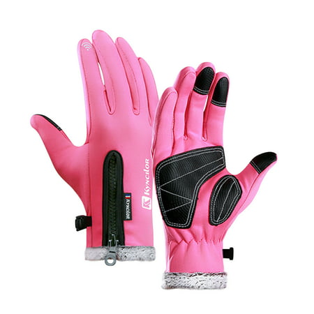 Usupdd Outdoor Sports Autumn and Winter Non-slip Men and Women Plus Velvet Warm Ski Riding Windproof Gloves Usupdd WEE220811-6504
