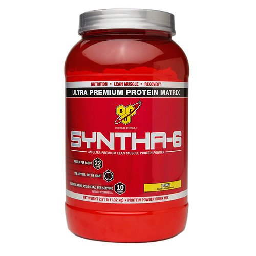 BSN Syntha-6 Ultra Premium Lean Muscle Protein Powder, Banana 46.56 Oz (Pack of 2)