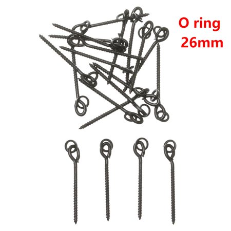 20pcs Durable Terminal Tackle European Tool Bait Stop Pop up Peg Pellet Holder Carp Fishing Boilie Chod Screw O RING - 26MM