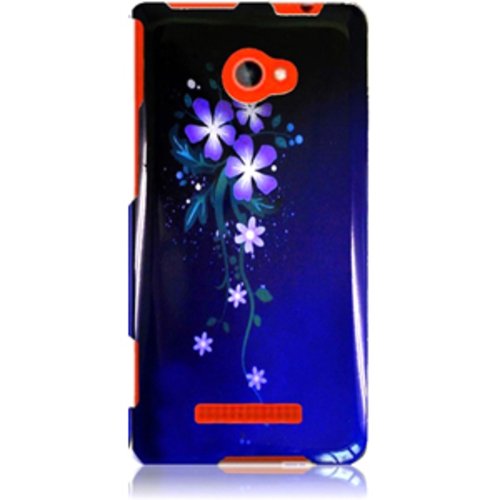 Case Cover for HTC Windows Phone 8X/ 6990/ Zenith - Nightly Flower