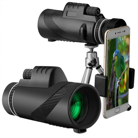 Usupdd 40X60 Zoom Optical HD Lens Monocular Telescope+ Tripod+ Clip for Universal Phone Usupdd WEE220811-4888