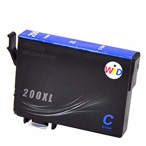 WIND ® 5 PACK 200 T200 T200XL High Capacity (2 Black, 1 Cyan, 1 Magenta, 1 Yellow) Work for Epson XP-200 WF-2540 XP-300 WorkForce WF-2530 XP-410 WF-2 thumbnail