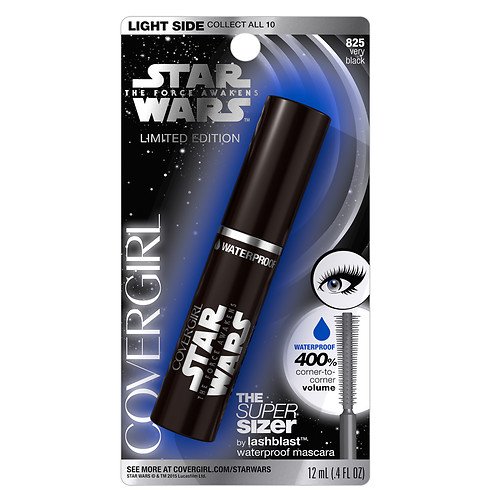 CoverGirl Star Wars Light Side Limited Edition the Super Sizer Waterproof Mascara, Very Black 825 0.4 Fl Oz (Pack of 4)