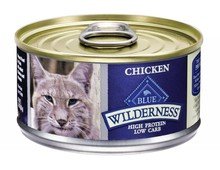 Blue Buffalo Wilderness High-Protein Grain-Free Adult Chicken Recipe Canned Cat Food 3-oz, Case of 24