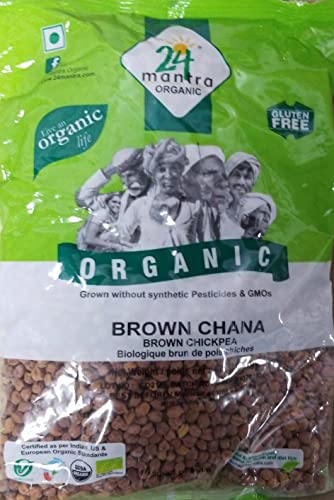 24 Mantra Organic Kala Chana / Brown Chickpeas - 4 Lbs