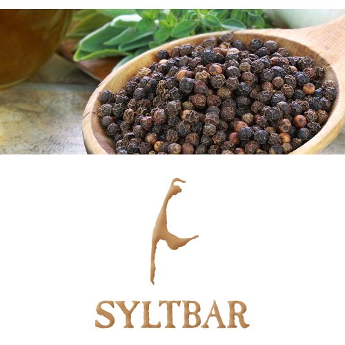 Syltbar Essential Tellicherry Indian Black Pepper, Ceramic Jar of 70gram Coarse Ground Pepper