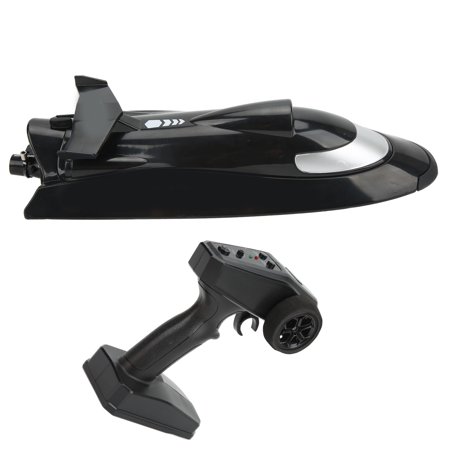 RC Racing Boat  150m Control Range Electric 30 Km/H Remote Control Speed Boat Crash?Resistant for Kids for Adults for Sailing Game Black