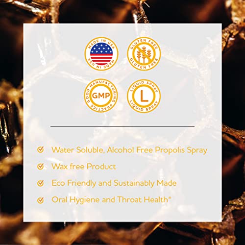 Anew Vita Honey Propolis Spray | Throat Health | Immunity Support & Antioxidant | Water-Soluble | Alcohol & Wax Free | Humane & Sustainable | 1 Fl Oz. thumbnail
