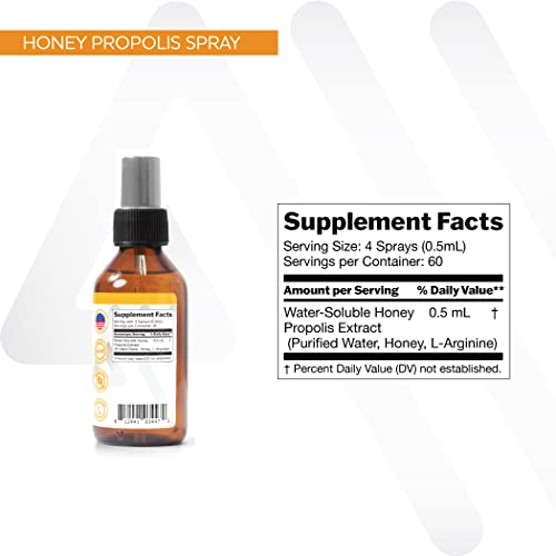 Anew Vita Honey Propolis Spray | Throat Health | Immunity Support & Antioxidant | Water-Soluble | Alcohol & Wax Free | Humane & Sustainable | 1 Fl Oz. thumbnail
