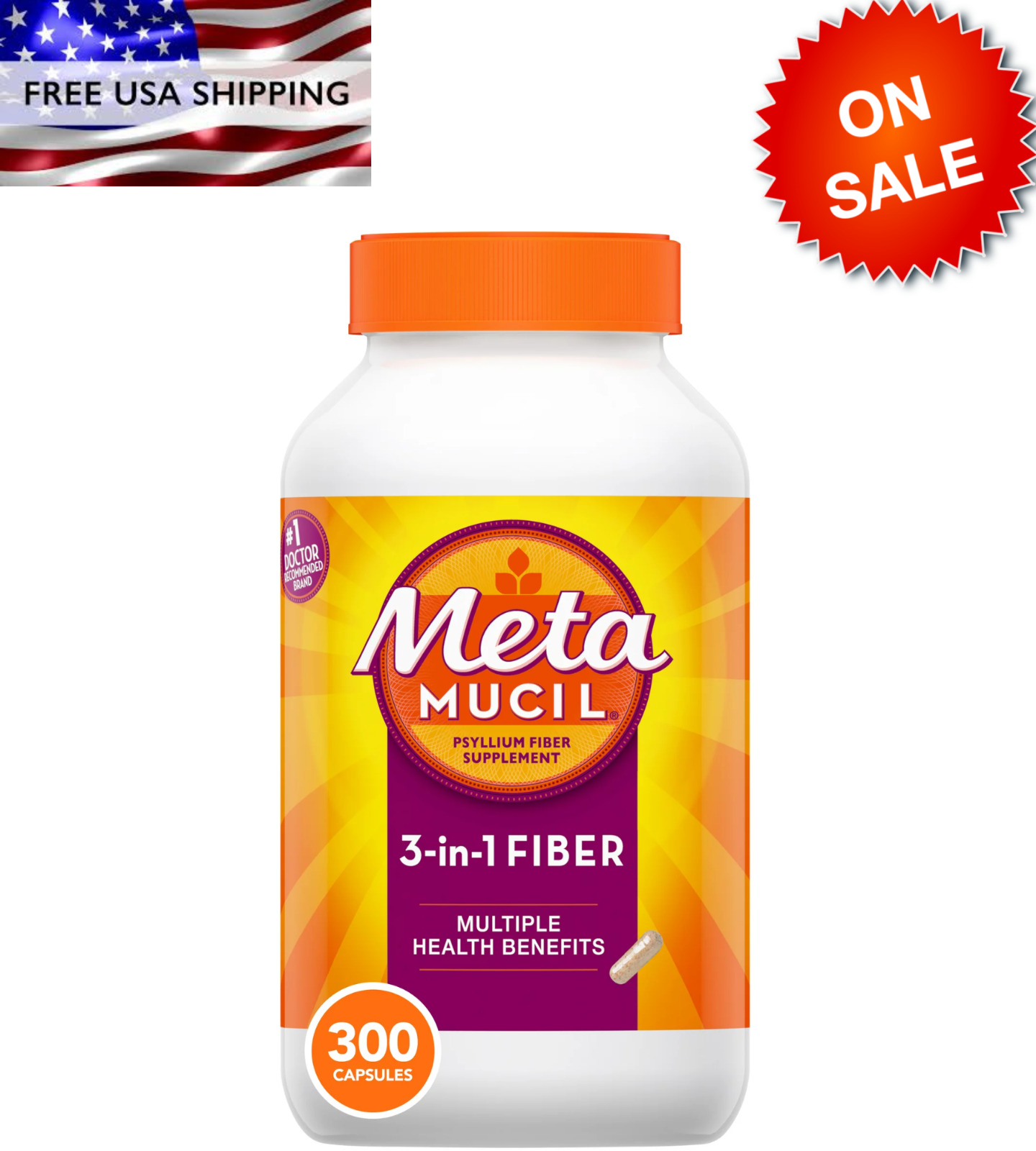 Signature Care Fiber Supplement Psyllium Seed Husk Fiber Dietary Supplement