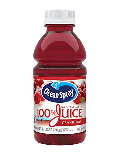Ocean Spray 100% Juice, Cranberry Juice, 10 Ounce Bottle (Pack of 6) thumbnail