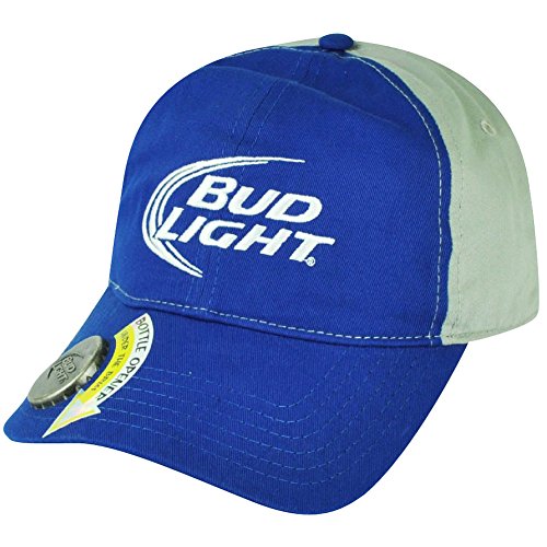 Bud Light Bottle Opener Snapback Two Tone Beer Lager Alcohol Hat Cap Relaxed