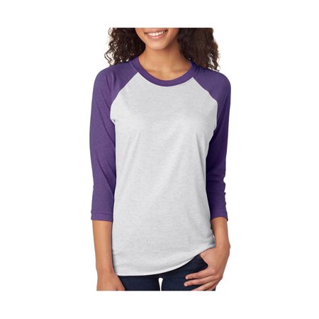 Next Level Active Apparel Unisex Tri-Blend 3/4-Sleeve Raglan - 6051