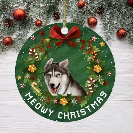 Christmas Funny Decoration Christmas Dog Pattern Pendant Christmas Tree Ornaments 08HWC15A#14836 2022 the Hot Christmas Funny Decoration