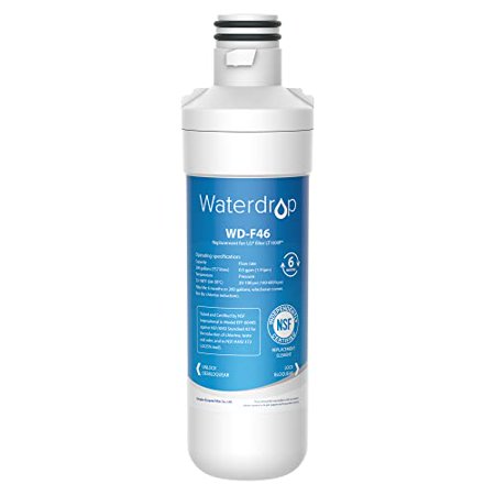 Waterdrop LT1000PC ADQ747935 MDJ64844601 Refrigerator Water Filter  Replacement for LG LT1000P  ADQ74793501  ADQ74793502  Kenmore 46-9980  9980  LFXC2
