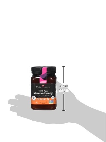 Wedderspoon 100% Raw Premium Manuka Honey KFactor 16+, 17.6 Oz