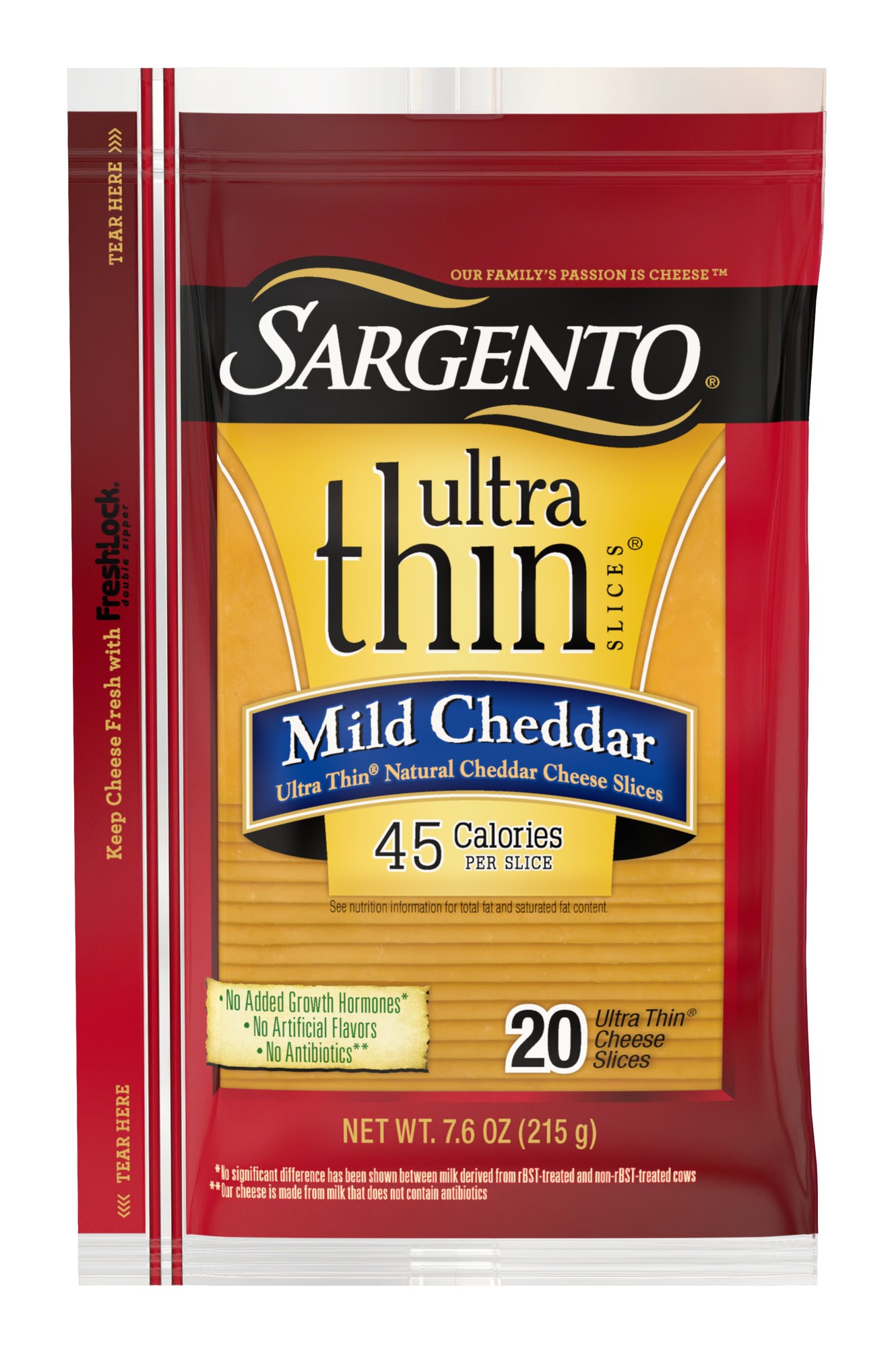 Mild Cheddar Ultra Thin Natural Cheddar Cheese Slices, Mild Cheddar