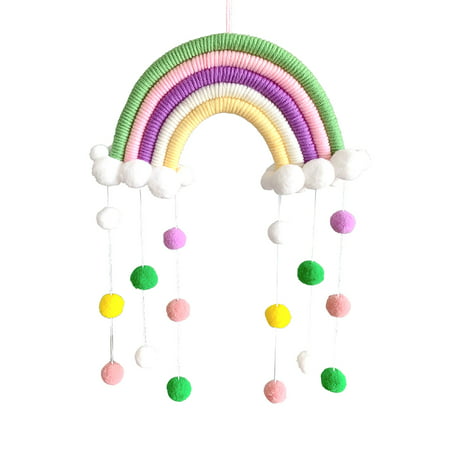 DDgui New Upgraded Children S Room Decoration Pendant Woven Cloud Rainbow Wall Decoration Pendant DDgui WAA220922-5588