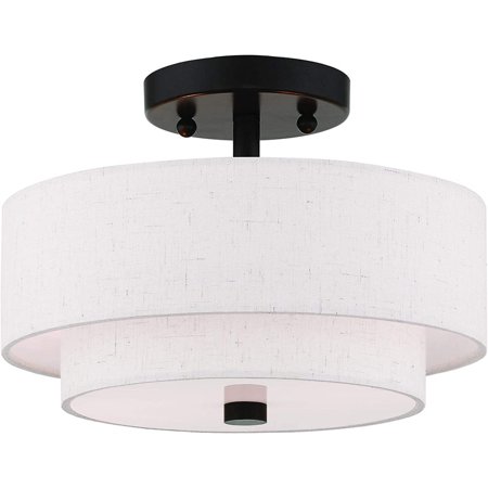 LueInJoy 51082-92 Claremont English Bronze 2 Light Ceiling Mount Medium