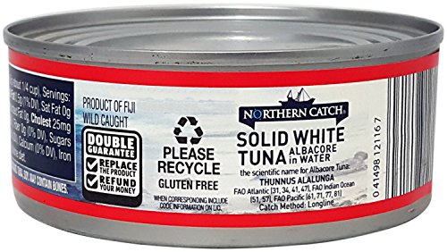 Solid White Albacore Tuna in Water, (Pack of 6), 5 Oz Can - Northern Catch