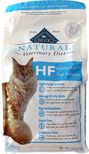 Blue Natural Veterinary Diet HF Hydrolyzed for Food Intolerance Dry Cat Food 7 Lb by Blue Buffalo