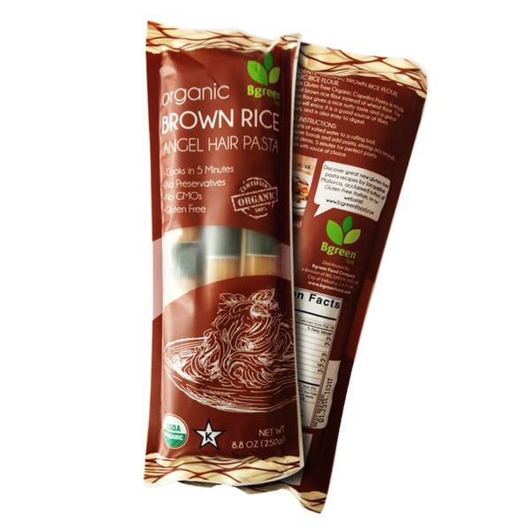 ORGANIC BROWN RICE ANGEL HAIR PASTA, BROWN RICE