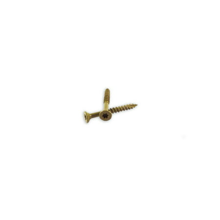 Woodpro #10 X 3-1/2 in. Ppg 1 000 Hour Golden E-Coat All Purpose Construction Screws  5Lb Package