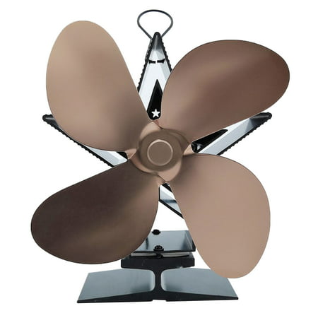 Usupdd New 4-blade Fireplace Blower Star Energy-saving Thermodynamic Fan Usupdd WDD220817-2723